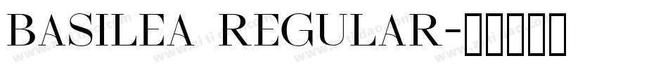 Basilea Regular字体转换
